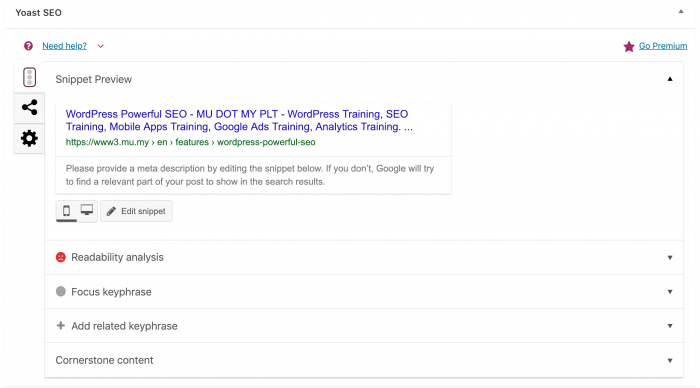 Yoast SEO Plugin Yoast SEO Plugin
