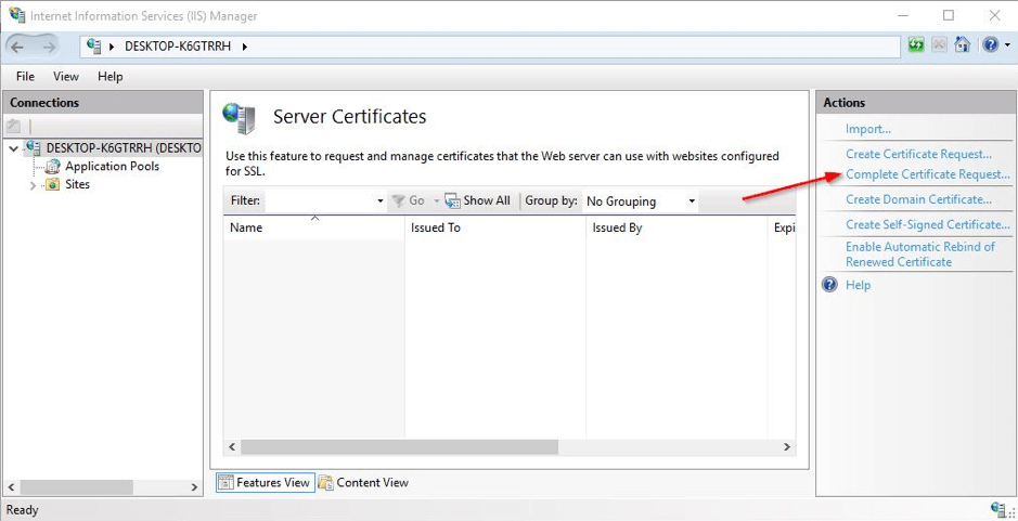 SSL certificate